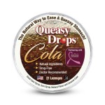Three Lollies Queasy Drops - Cola Flavor - Relief from Nausea & Travel Sickness, Soothes a Dry Mouth & Settles Stomach - Natural Ingredients - 21 ct