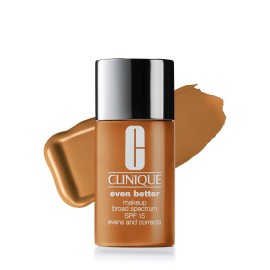 Clinique Even Better Makeup Liquid Foundation SPF 15 With Vitamin C For Dry + Oily Combination Skin Types | Medium Coverage + Natural Finish | Evens Skin Tone + Reduces Dark Spots, Golden, 1 Fl Oz