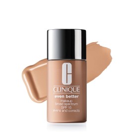 Clinique Even Better Makeup Liquid Foundation SPF 15 With Vitamin C For Dry + Oily Combination Skin Types | Medium Coverage + Natural Finish | Evens Skin Tone + Reduces Dark Spots, Porcelain Beige