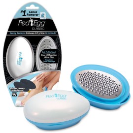 PedEgg Callus Remover for Feet - Painless Foot File for Tough Calluses & Dry Skin - Ergonomic Handheld Foot Exfoliator - Smooth, Soft Feet at Home