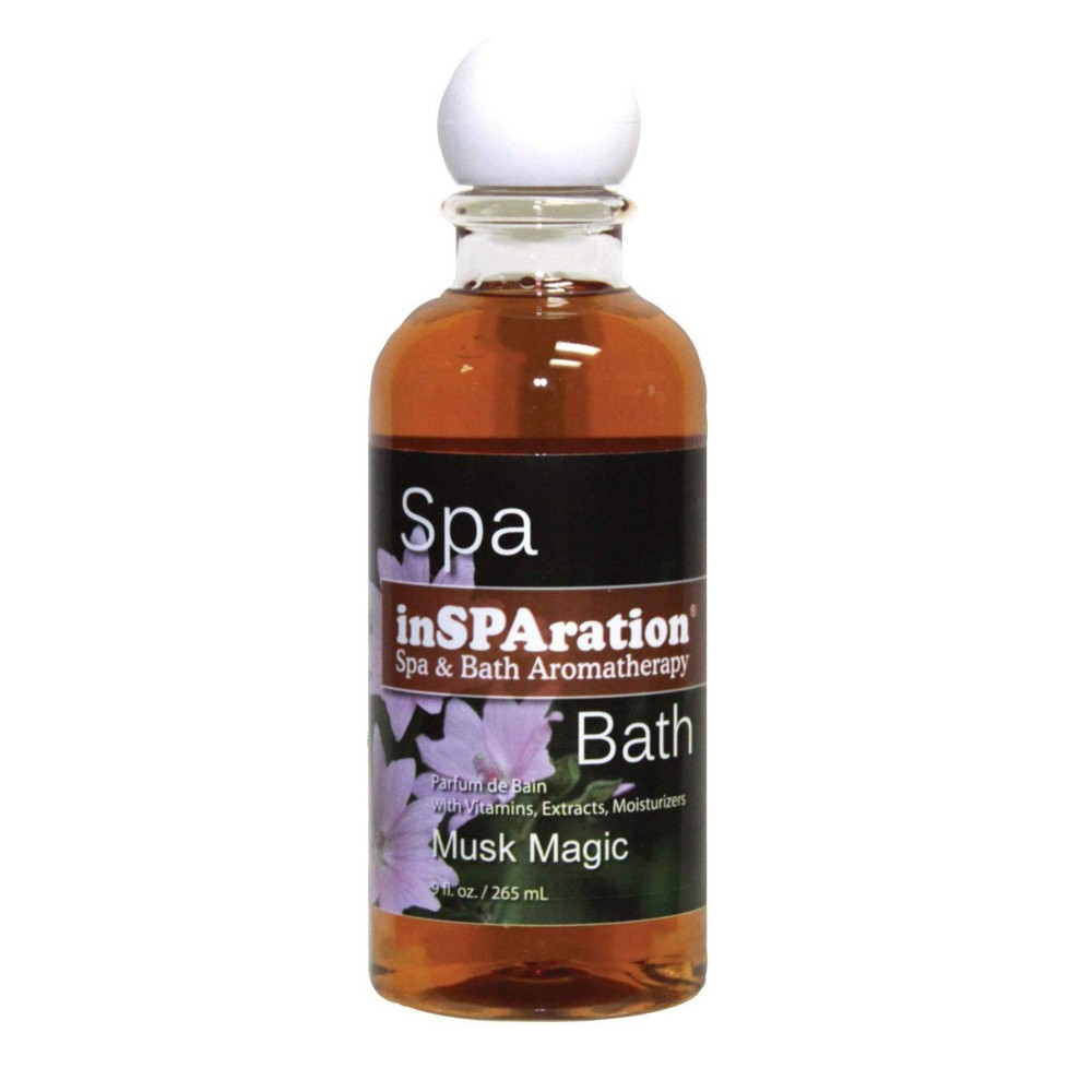 inSPAration Spa and Bath Aromatherapy 120X Spa Liquid, 9-Ounce, Musk Magic, Brown