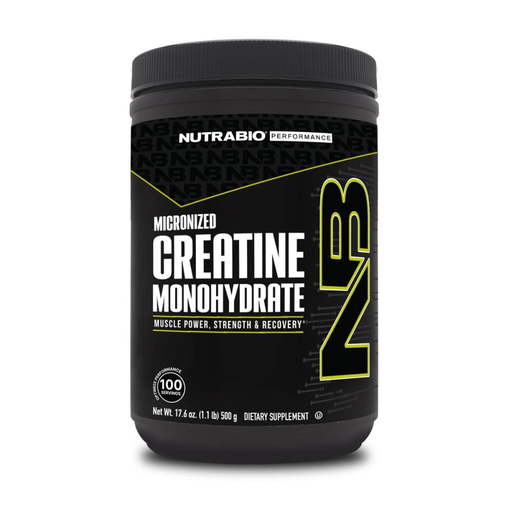 NutraBio Pure Micronized Creatine Monohydrate Powder Supplement, Unflavored, (500 g) - Supports Bulk Muscle Energy, Recovery, and Strength - HPLC Tested Creatine Powder Supplement for Men and Women