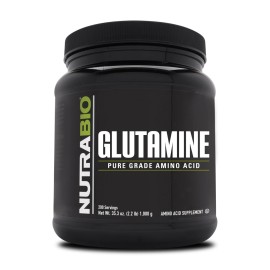 NutraBio Pure L-Glutamine Powder - L-Glutamine Supplement- Amino Acid - Pure Grade: Absolutely no Additives, Fillers or Excipients! - Muscle Recovery Supplement - (1000 Grams)