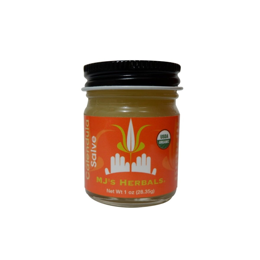 MJ\'s Herbals - Herbal Skin Care Ointment & Organic Moisturizing Balm for Everyday Skin Use, Versatile Skin Nourishment & Everyday Care - Calendula Salves 1 oz