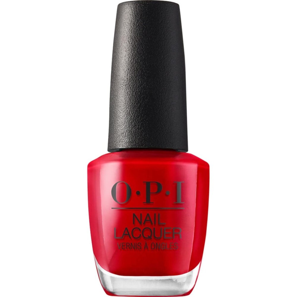 OPI Nail Lacquer Big Apple Red | Opaque Bright Red Crme Chip Resistant Nail Polish | Fast Drying, Streak Free