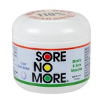 Sore No More Cool Relieving Gel for Aches & Pains in Muscles & Joints associated with Strains, Bruises & Sprains | Absorbs Quickly with a Refreshing Lemon Aroma | 4 oz Jar