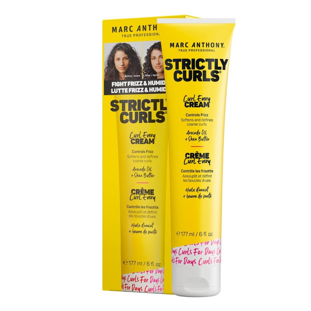 Marc Anthony Curl Envy Cream - Defining Cream for Coarse, Frizzy Curls with Avocado Oil & Shea Butter - Sulfate-Free, Adds Bounce - 6 Oz