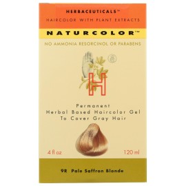 naturcolor Haircolor - Pale Saffron Blonde Hair Dye, 4 Fl Oz (9R)