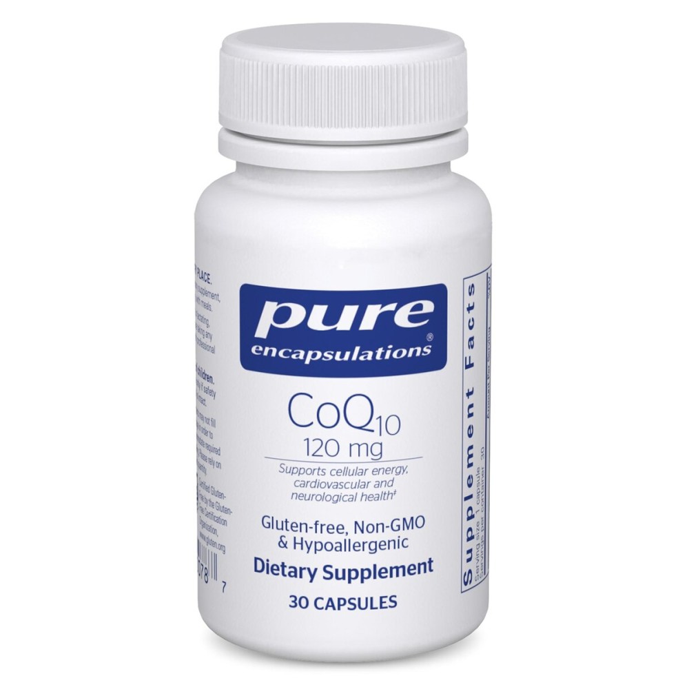 Pure Encapsulations CoQ10 120 mg - Coenzyme Q10 Supplement for Heart Health, Energy, Antioxidants, Brain & Memory Health - Cellular Health, Cognition & Cardiovascular Support* - 30 Capsules