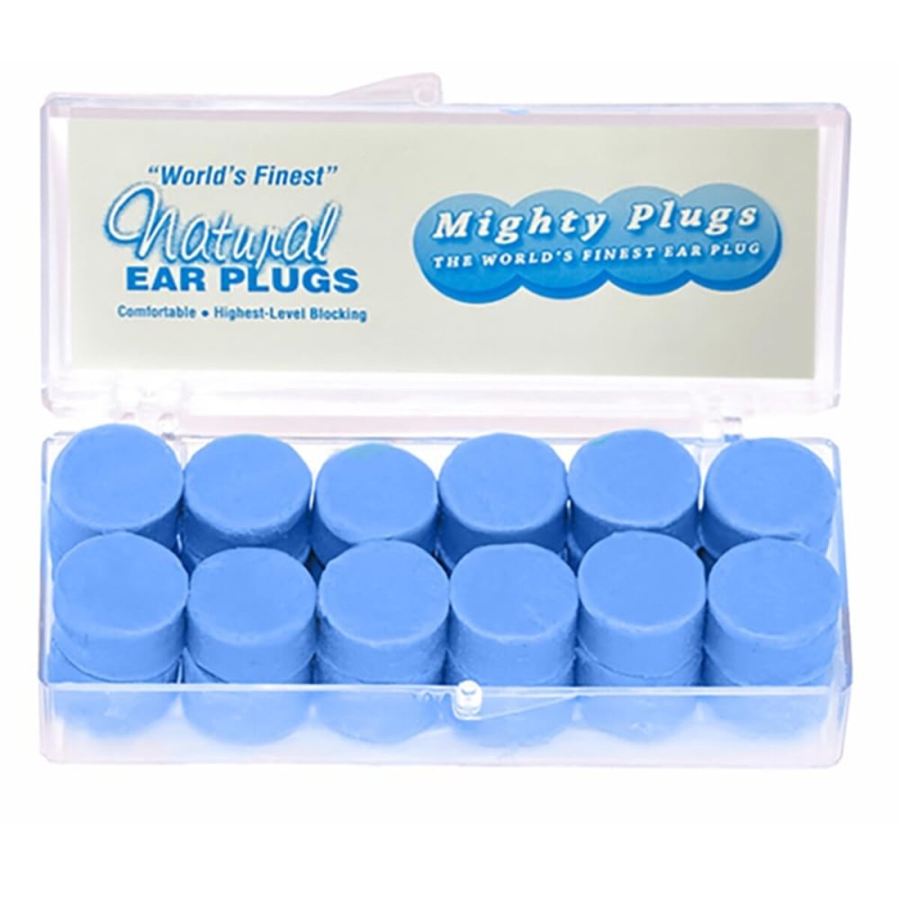 Mighty Plugs Pure Beeswax Earplugs - NRR 34 Noise Cancelling Ear Plugs for Sleeping, Snoring, Swimming & Loud Noise (12 Pairs)