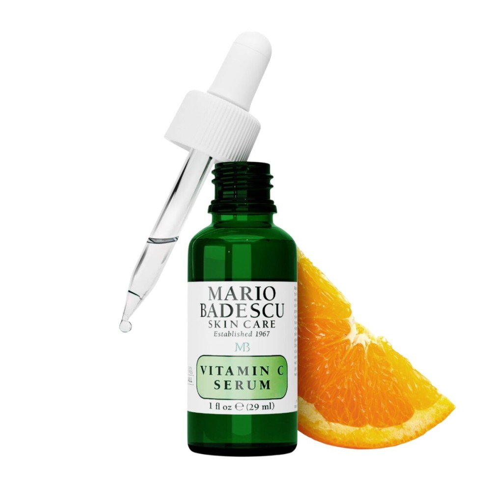 Mario Badescu Vitamin C Serum for All Skin Types | Lightweight Serum with Vitamin C & Sodium Hyaluronate | Visibly Reduces Signs of Aging | 1 Fl Oz (Pack of 1)