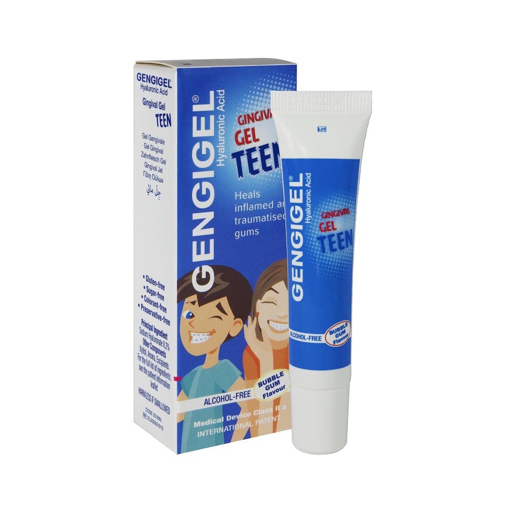 Gengigel Teen Hyaluronic Acid Oral Gel for Mouth & Gum Discomfort (15 ml), Soothes Irritation, Promotes Natural Healing & Protects Delicate Oral Tissue, No Paraben or SLS, Vegan & Kosher
