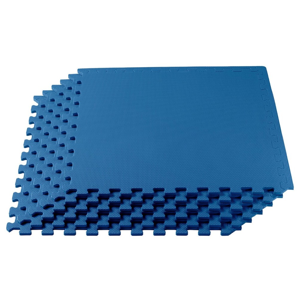 We Sell Mats 1/2 Inch Thickness Multipurpose EVA Foam Floor Tiles, Interlocking Floor Mat for Indoor Gym and Home Use, 24 in x 24 in, Blue, 24 Square Feet (6 Tiles)