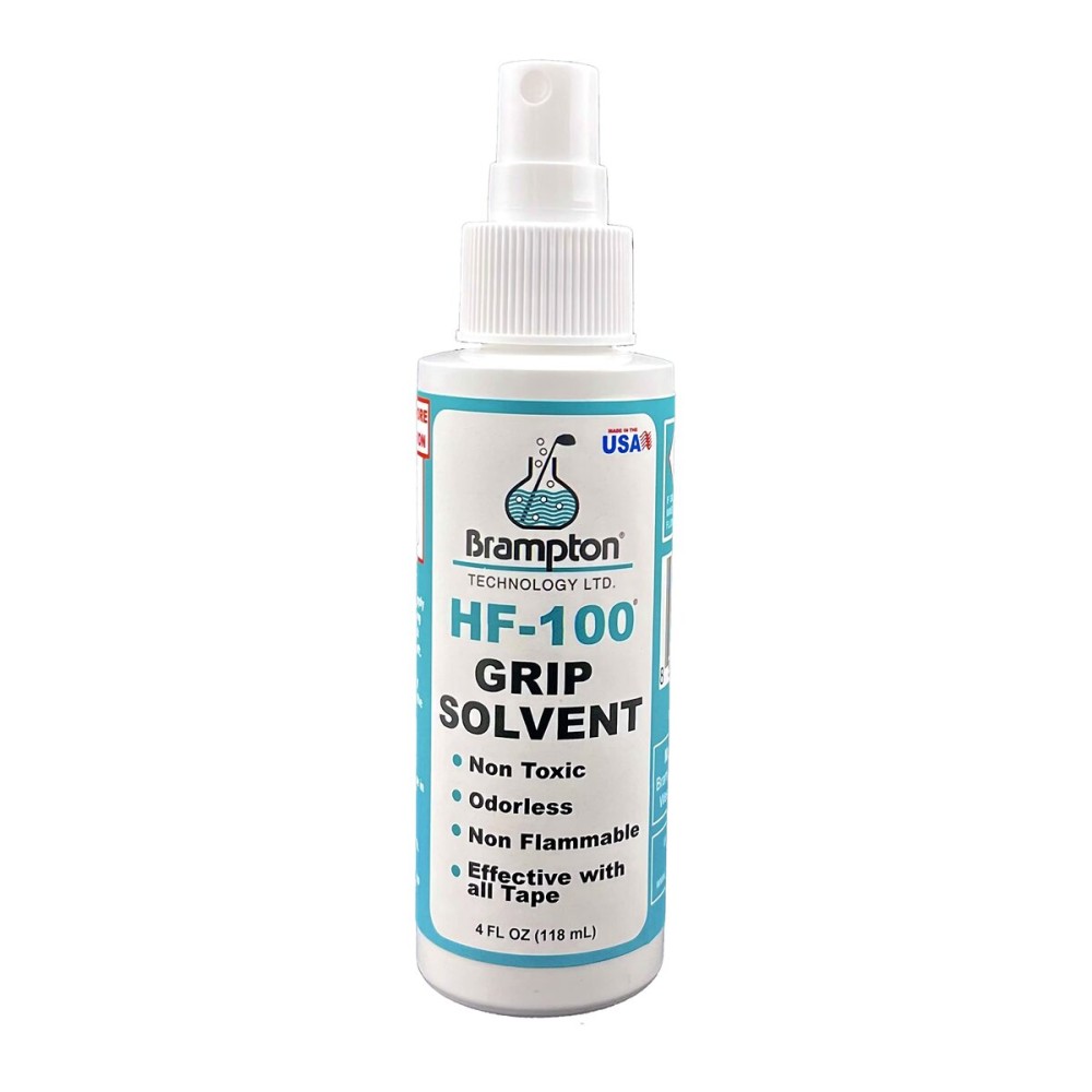 Brampton HF100 Golf Grip Solvent - Non-Toxic and Non-Flammable (4 oz Sprayer)