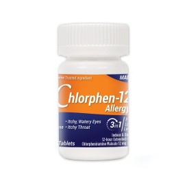 Chlorpheniramine Maleate Extended Release, 12 Mg , 60 Tablets