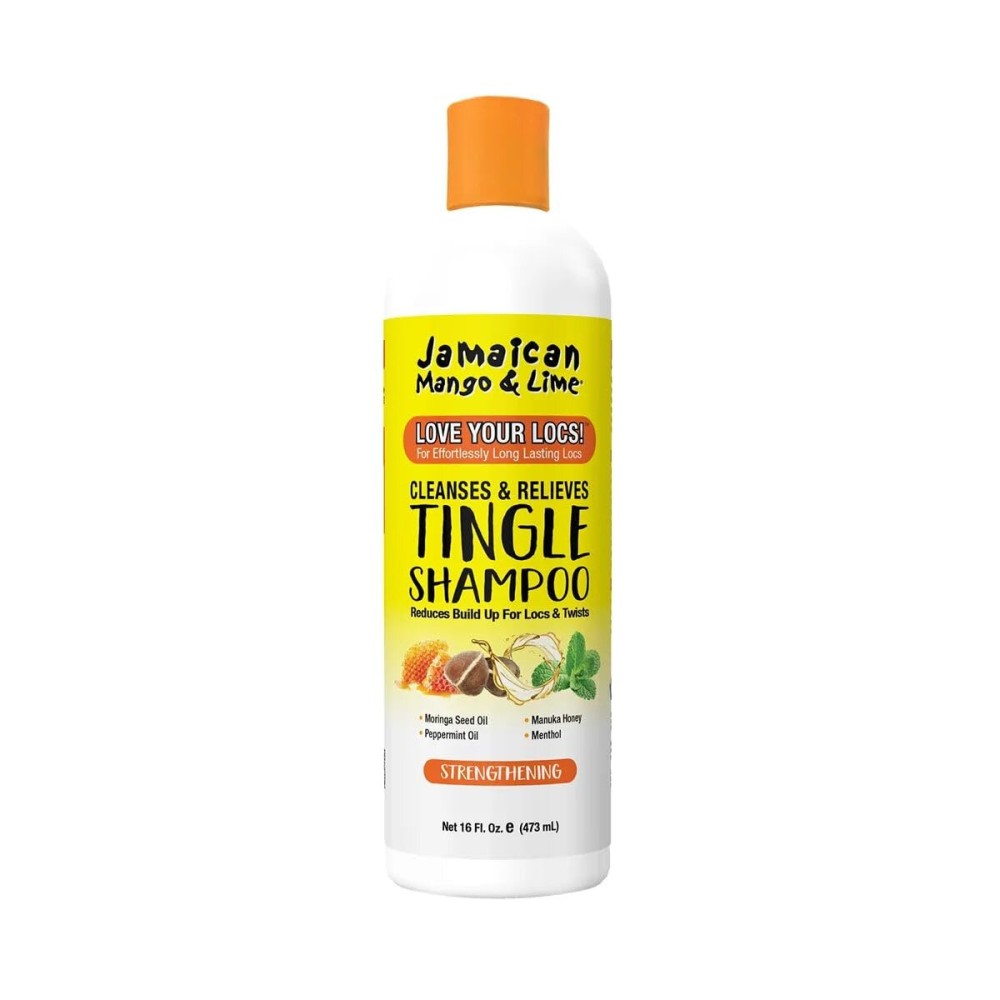 Jamaican Mango & Lime Love Your Locs Tingle Shampoo - Gentle yet Deep Cleansing & Scalp Tingling Shampoo for Textured Hair Hydrates & Removes Buildup - 16 oz