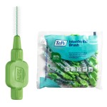 TePe Pack of 25 Interdental Brush Original, Soft Dental Brush for Teeth Cleaning, 5, Green