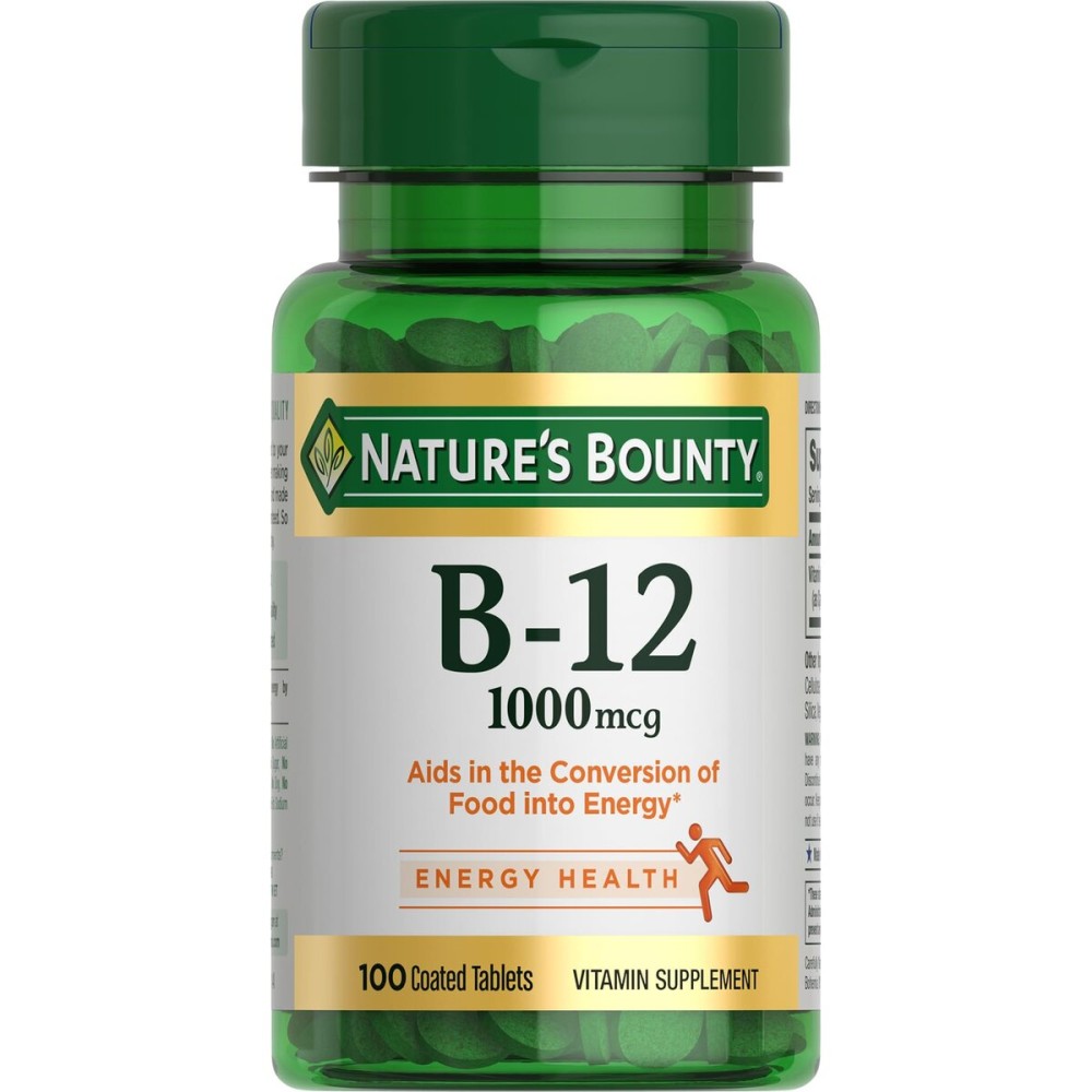 Vitamin B12 by Nature\'s Bounty, Vitamin Supplement, Supports Energy Metabolism and Nervous System Health, 1000mcg, 100 Tablets