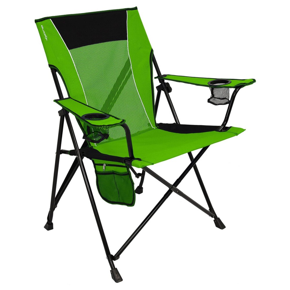 Kijaro Dual Lock Portable Camping Chairs - Enjoy the Outdoors with a Versatile Folding Chair, Sports Chair, Outdoor Chair & Lawn Chair - Dual Lock Feature Locks Position - Ireland Green