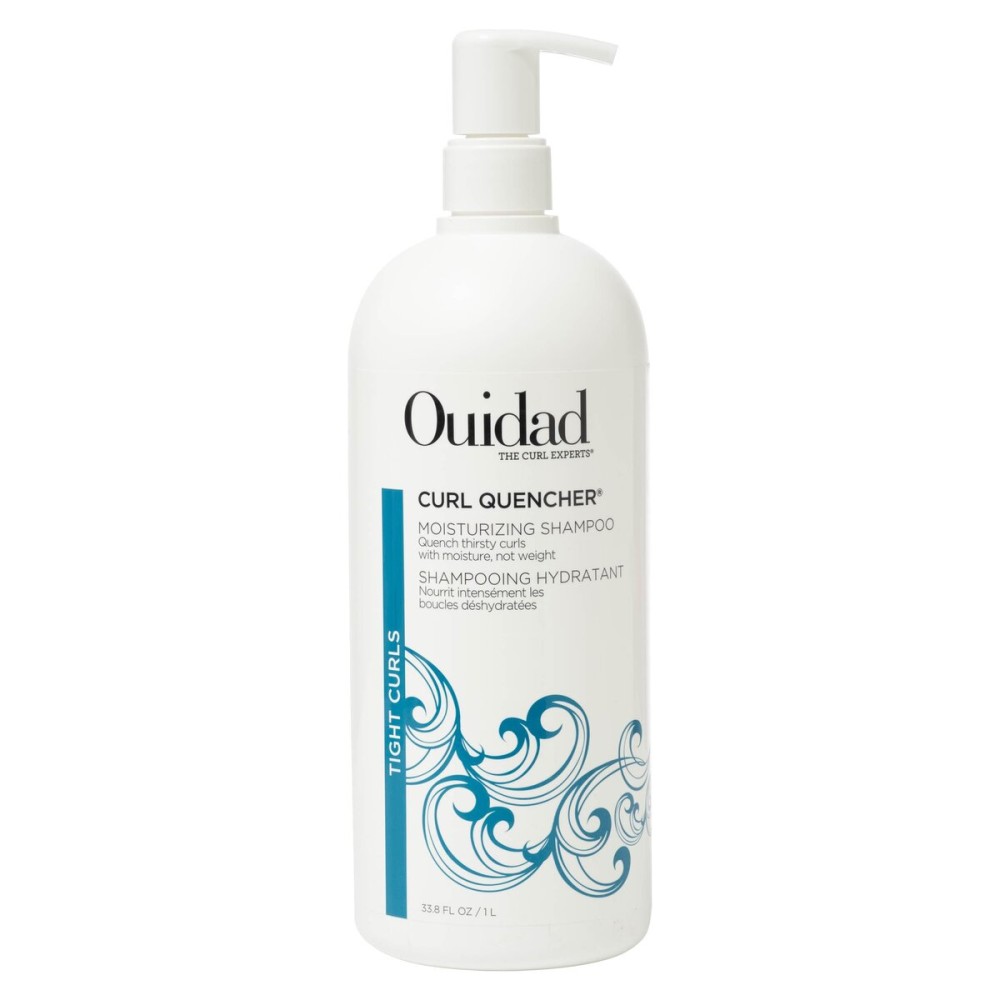 Ouidad Curl Quencher Moisturizing Shampoo - 33.8 fl oz, Nourished & Hydrated Curls, Vegan & Color Safe Shampoo with Chamomile & Vitamin A & E, For Tight Curls, No Silicones, Sulfates & Parabens
