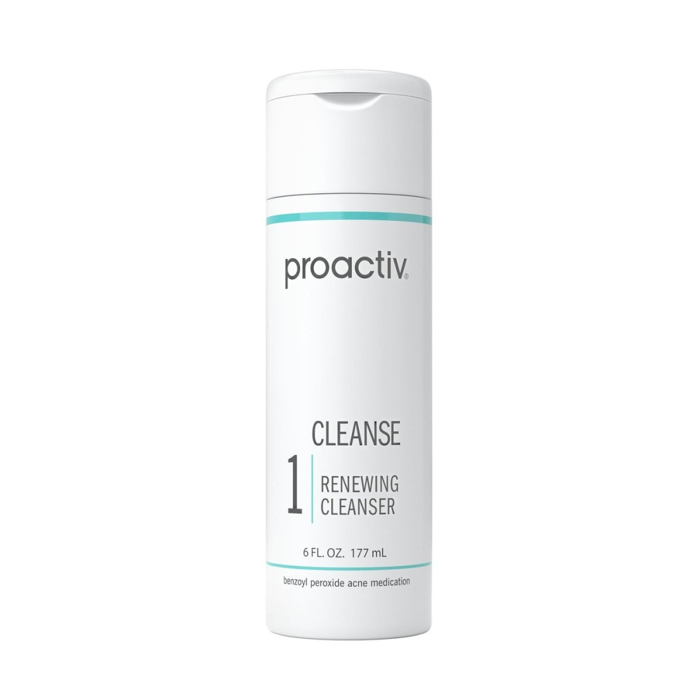 Proactiv Acne Cleanser - Benzoyl Peroxide Face Wash and Acne Treatment - Daily Facial Cleanser and Hyularonic Acid Moisturizer with Exfoliating Beads - 90 Day Supply, 6 Fl Oz