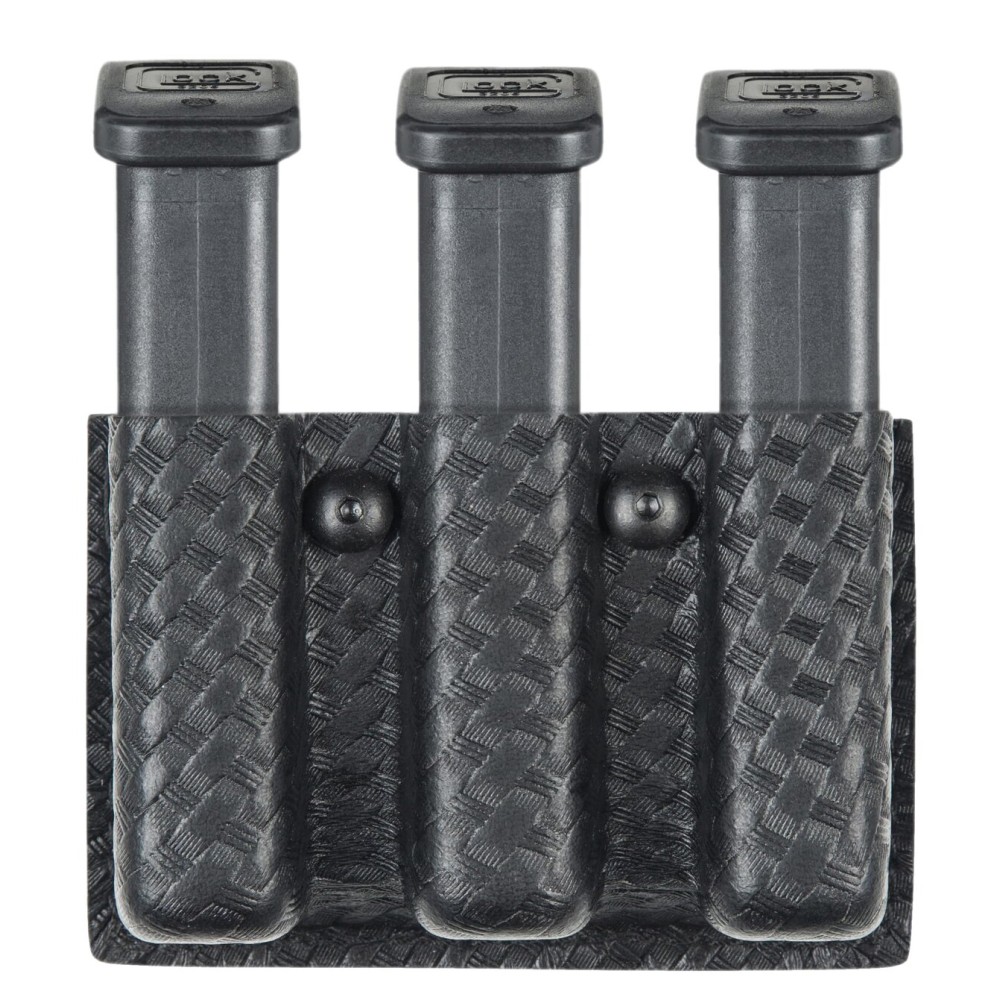 Safariland 775 Slimline Open Top Triple Magazine Pouch, SIG P226, Basketweave Black