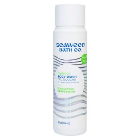 Seaweed Bath Co. Hydrate Body Wash, Eucalyptus Peppermint Scent, 12 Ounce, Shower Gel for Men & Women, Vegan, Paraben Free, Sulfate Free, Cruelty Free