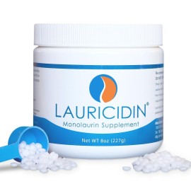 Lauricidin- The Original Monolaurin Supplement- 3000mg per Serving- 227g per Jar (Essential Immune Support and Gut Health)