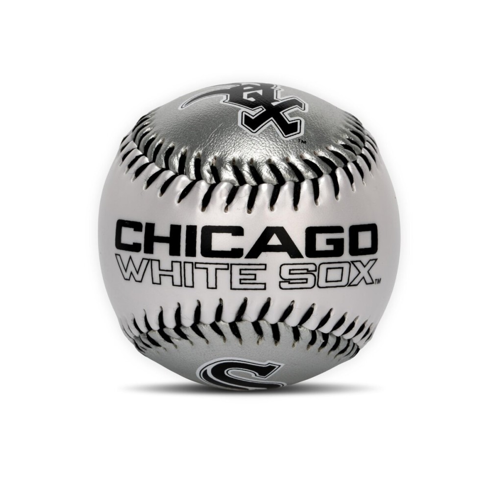 Franklin Sports Chicago White Sox MLB Team Baseball - MLB Team Logo Soft Baseballs - Toy Baseball for Kids - Great Decoration for Desks and Office
