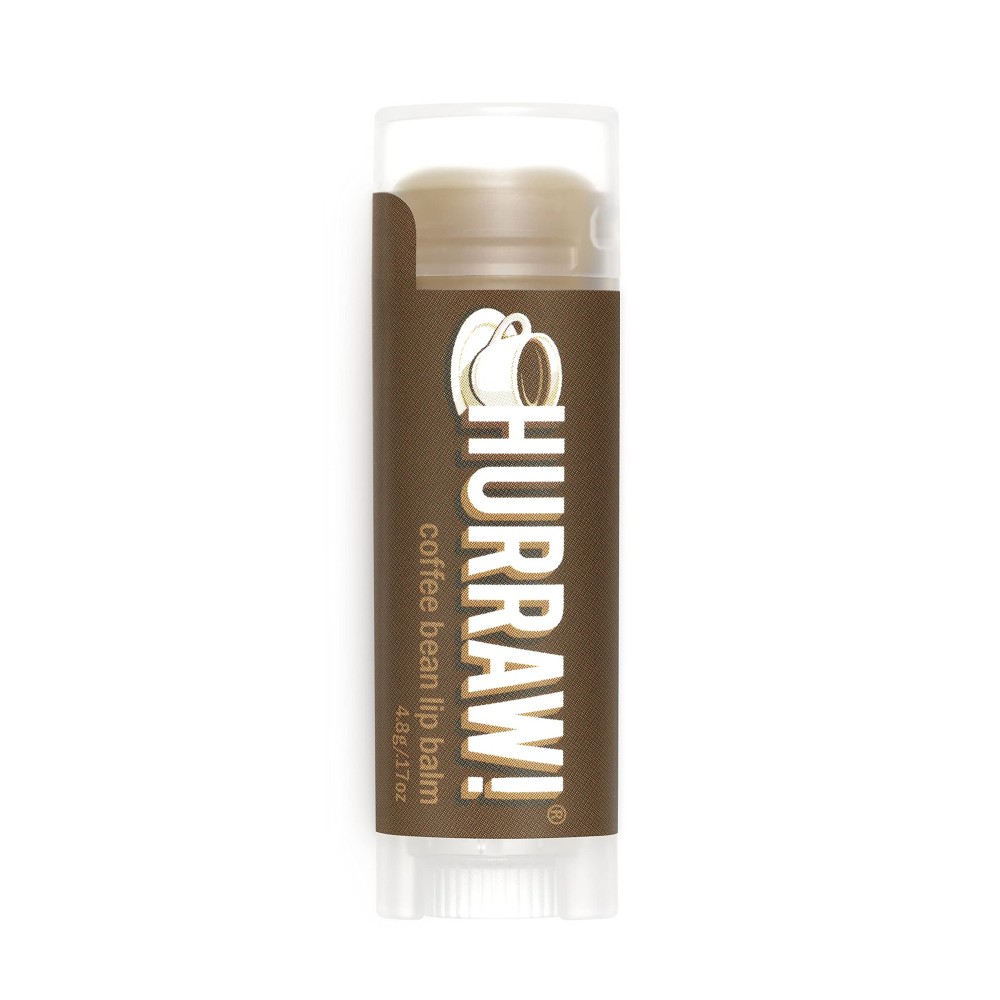 Hurraw! Coffee Bean Lip Balm: Organic, Certified Vegan, Cruelty and Gluten Free. Non-GMO, 100% Natural Ingredients. Bee, Shea, Soy and Palm Free. Made in USA
