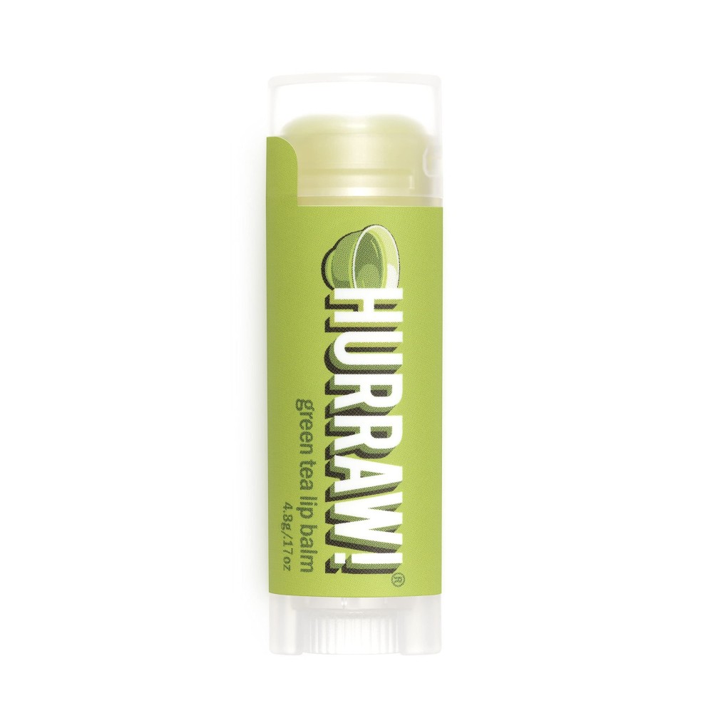 Hurraw! Green Tea Lip Balm: Organic, Certified Vegan, Cruelty and Gluten Free. Non-GMO, 100% Natural Ingredients. Bee, Shea, Soy and Palm Free. Made in USA