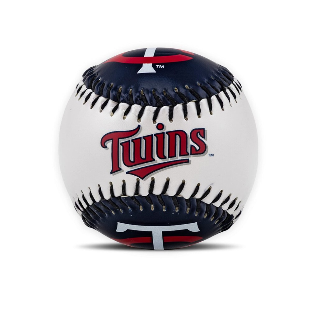 Franklin Sports Minnesota Twins MLB Team Baseball - MLB Team Logo Soft Baseballs - Toy Baseball for Kids - Great Decoration for Desks and Office