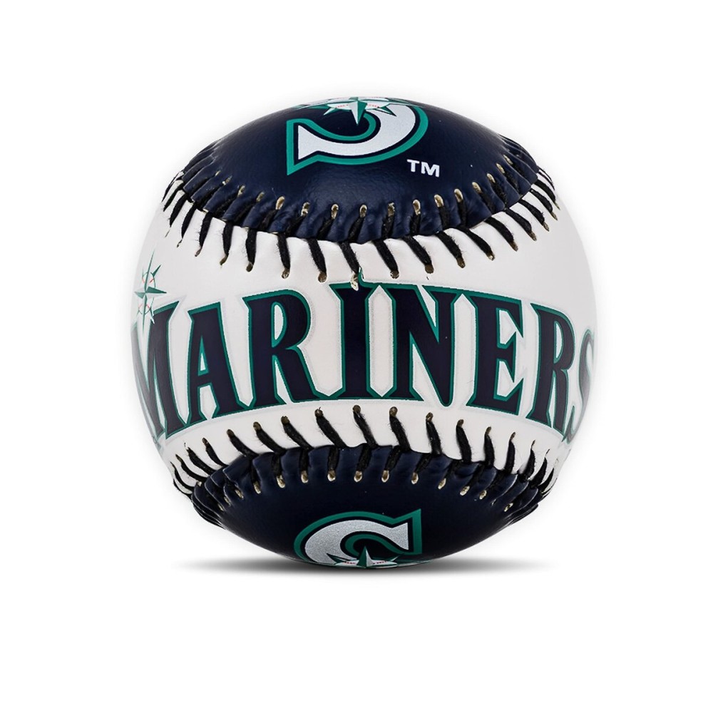 Franklin Sports Seattle Mariners MLB Team Baseball - MLB Team Logo Soft Baseballs - Toy Baseball for Kids - Great Decoration for Desks and Office