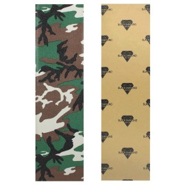 Black Diamond Sheet of Skateboard Grip Tape 9 x 33 (Camo)