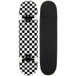 KPC Pro Skateboard Complete, Black and White Checker