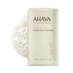 AHAVA Purifying Dead Sea Mud Soap - Face & Body Cleansing Bar to Purify the Skin, Enriched with Exclusive Mineral Blend of Dead Sea Osmoter and Dead Sea Mud, 3.4 Oz, (Packaging May Vary)