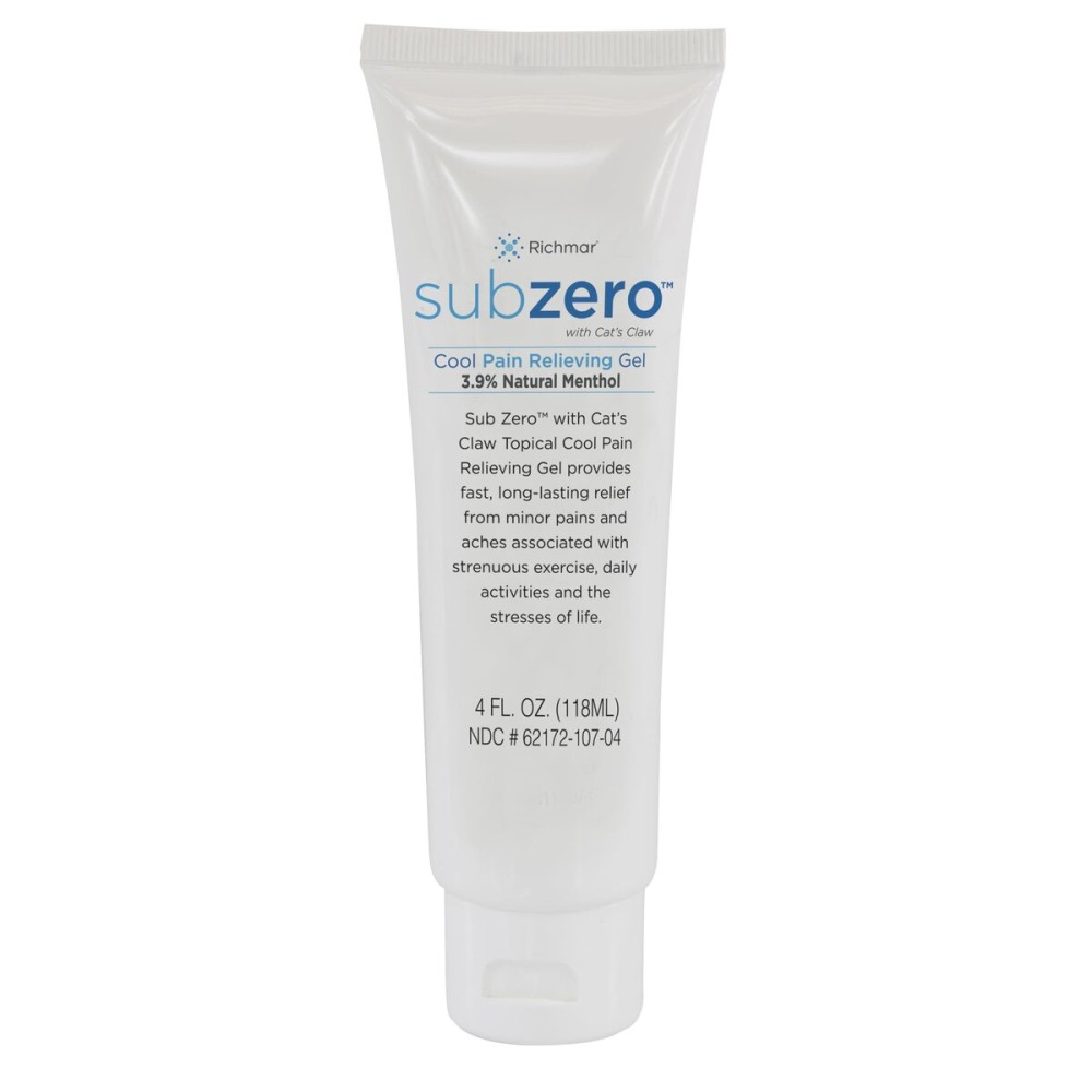Sub Zero Cooling Pain Relief Gel, 4oz Tube - Joint Relief and Nerve Pain Relief Cream for Muscle Deep Pain Relief and Arthritis Relief