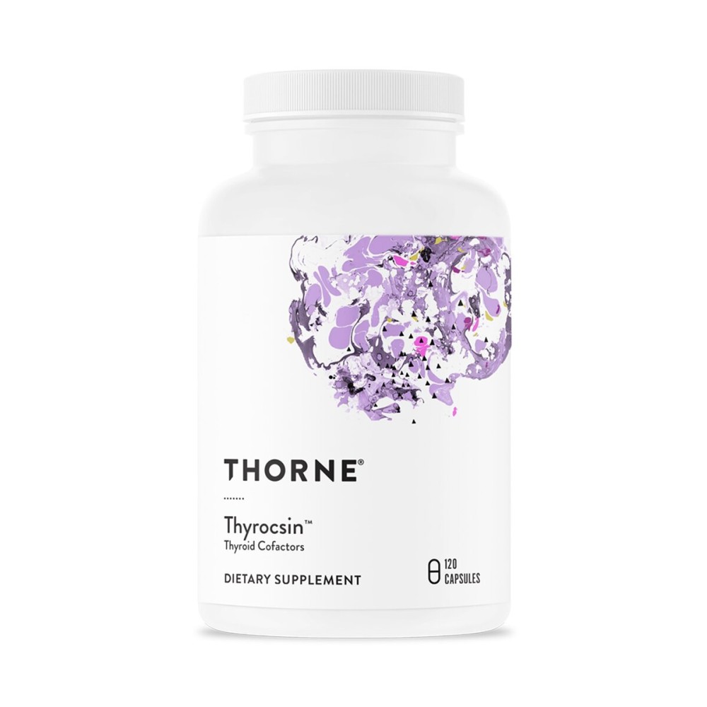 THORNE - Thyroid Health Complex (Formerly Thyrocsin) - Thyroid Cofactors for Thyroid Function Support* - Vitamins B12, C & E, Ashwagandha, Iodine, Zinc, Selenium, Copper & L-Tyrosine - 60 Servings