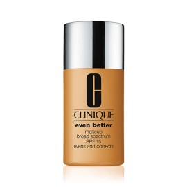 Clinique Even Better Makeup Liquid Foundation SPF 15 With Vitamin C For Dry + Oily Combination Skin Types | Medium Coverage + Natural Finish | Evens Skin Tone + Reduces Dark Spots, Toffee, 1 Fl Oz