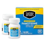 berkley jensen Maximum Strength Famotidine 20 mg - (200 Count), Acid Reducer Tablets, Relieves Meal-Induced Heartburn & Acid Indigestion Symptoms, All-Day Heartburn Prevention & Relief