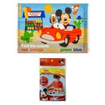 Disney Mickey Mouse Table Topper Disposable Stick-on Placemats in Reusable Package, 12 x 18, 18 Count