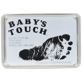 Baby\'s Touch Baby Safe Reusable Hand & Foot Print Ink Pads - Black