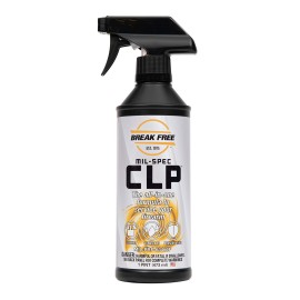 Break Free CLP Cleaner Lubricant and Preservative Gun Cleaner, CLP-5, Spray Bottle, Synthetic Handgun Lube, 1 Pint