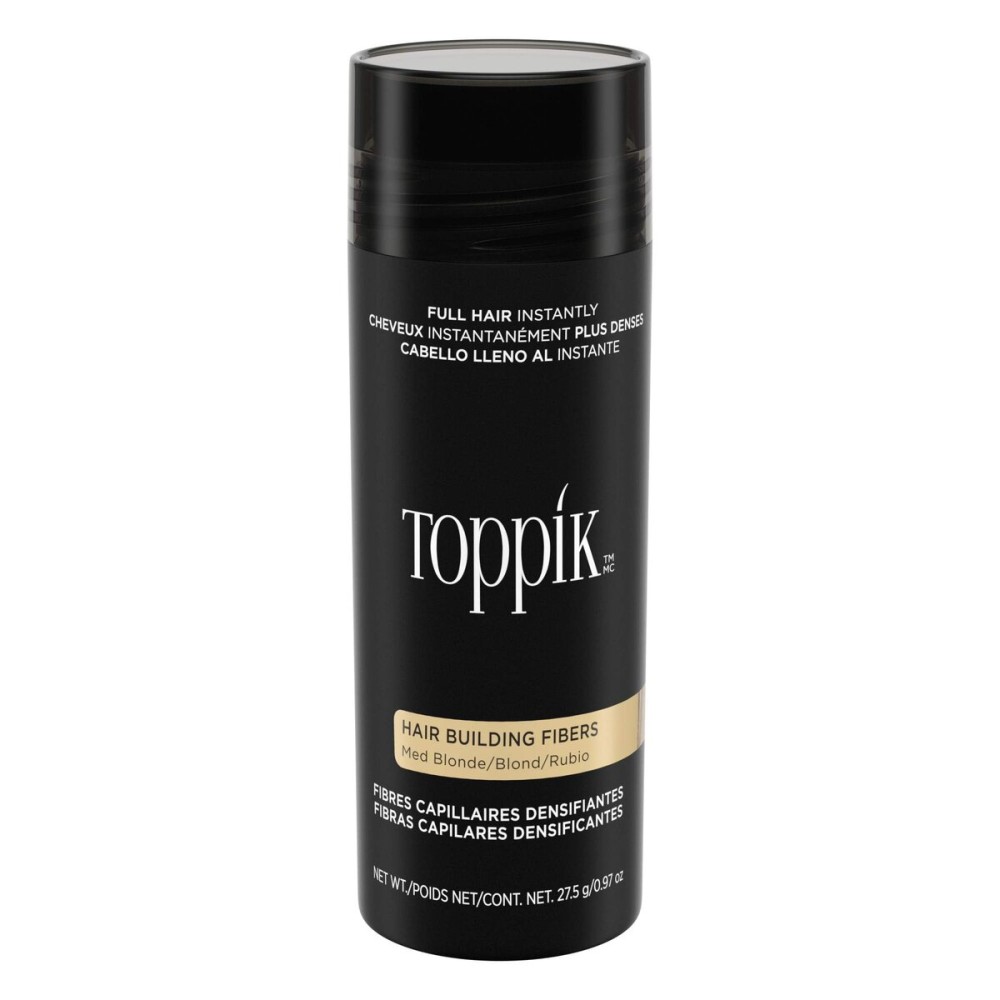 Toppik Hair Building Fibers, Medium Blonde, 27.5g Fill In Fine or Thinning Hair, Instantly Thicker, Fuller Looking, 9 Shades for Men & Women, Keratin Protein Formula
