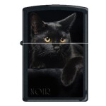 Zippo Black Cat Black Matte Lighter, 5134