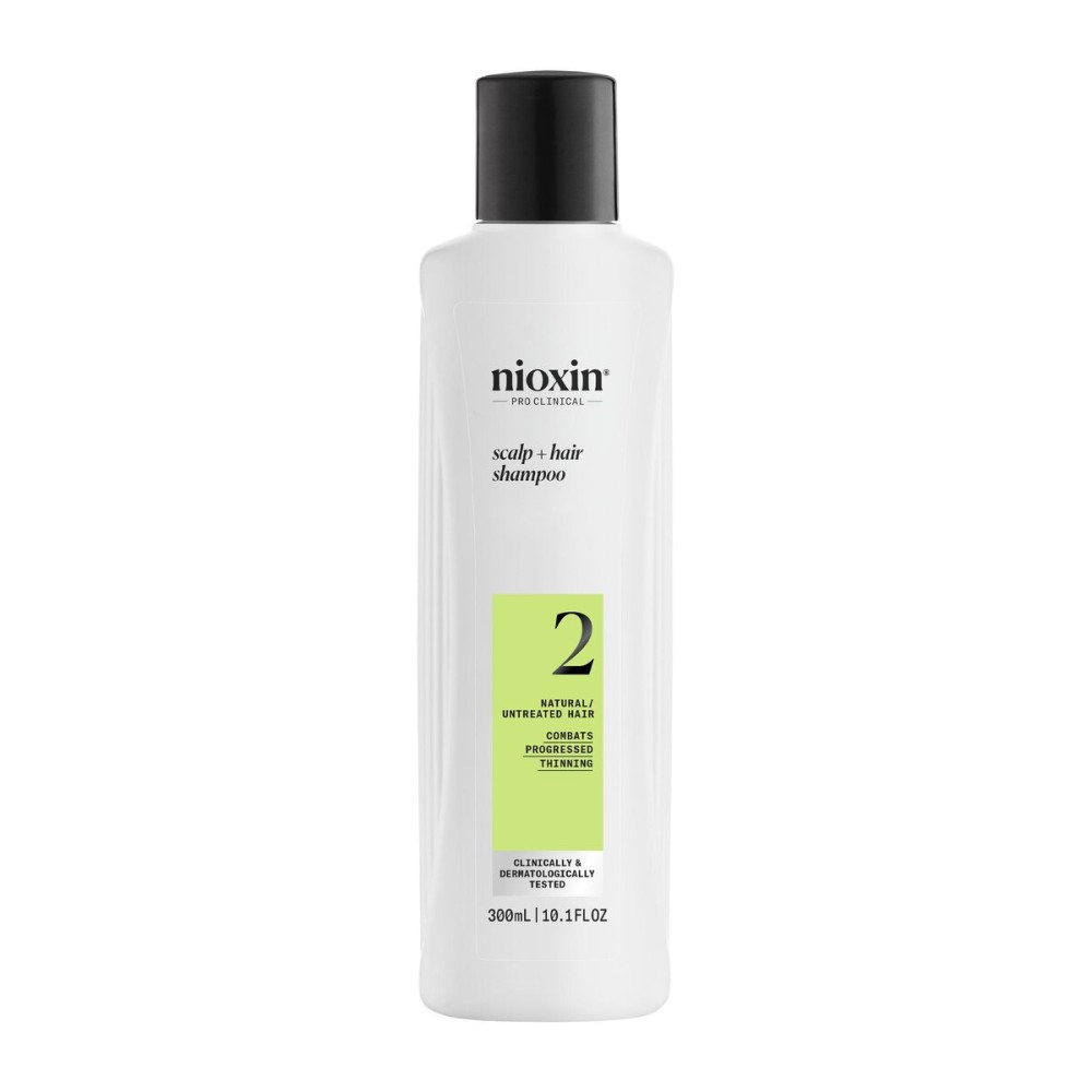 NIOXIN Scalp + Hair Thickening System 2 Shampoo| For Natural or Untreated Hair with Progressed Thinning |With Niacinamide and Biotin |10.1 Fl oz.