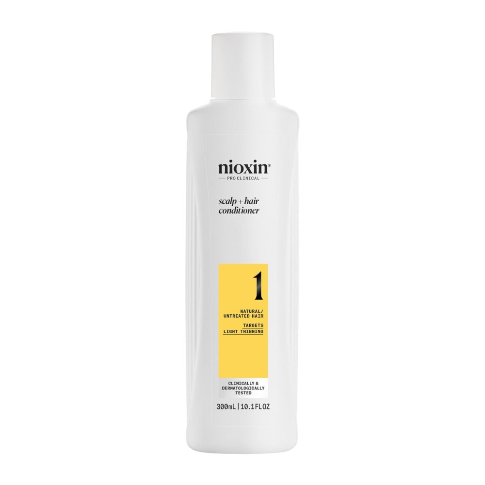 Nioxin Scalp + Hair Thickening System 1 Conditioner| For Natural or Untreated Hair with Light Thinning | With Niacinamide and Biotin | 10.1 Fl oz.