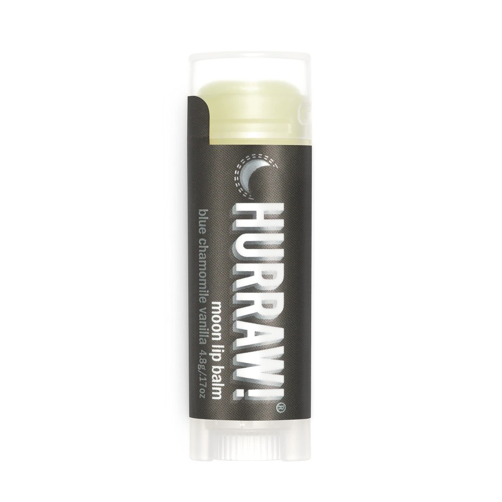 Hurraw! Moon Night Treatment (Blue Chamomile, Vanilla) Lip Balm: Organic, Certified Vegan, Cruelty and Gluten Free. Non-GMO, 100% Natural. Bee, Shea, Soy and Palm Free. Made in USA