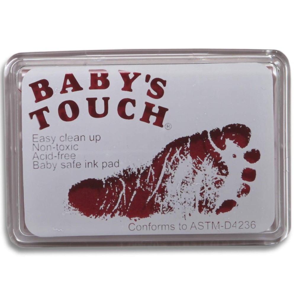 Baby\'s Touch Baby Safe Reusable Hand & Foot Print Ink Pads - Pink