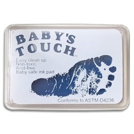 Baby\'s Touch Baby Safe Reusable Hand & Foot Print Ink Pads - Blue